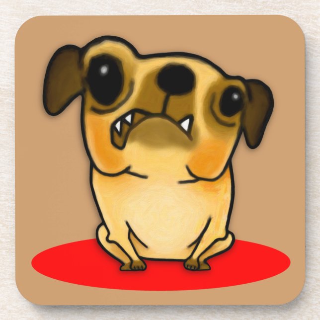 Posavasos Snaggoth Tooth Pug (Frente)