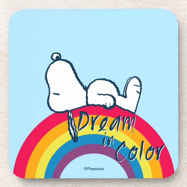Posavasos Snoopy | Dream in Color Rainbow (Frente)