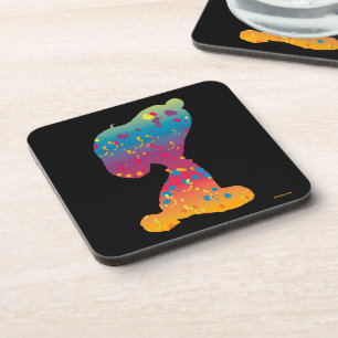 Posavasos Snoopy Rainbow Graffiti Silhouette
