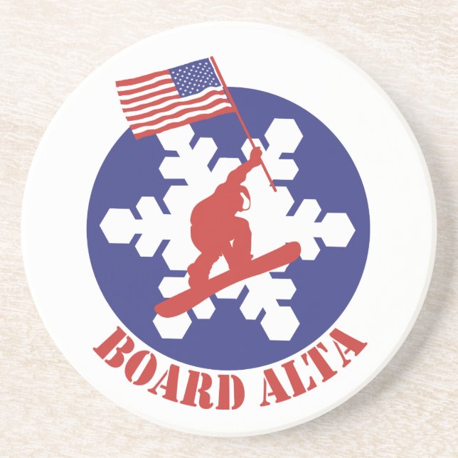 Posavasos Snowboard Alta (Frente)