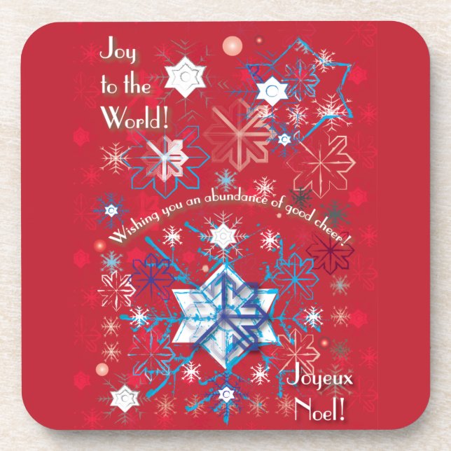 Posavasos Snowflake Greetings I (Frente)