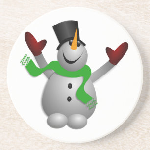 Posavasos Snowman