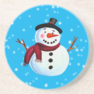 Posavasos Snowman