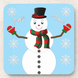 Posavasos Snowman