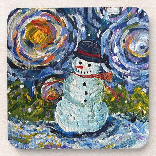 Posavasos Snowman Hard plastic coaster set (Frente)