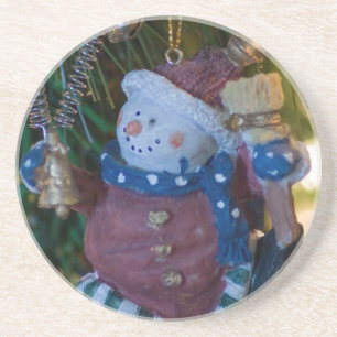 Posavasos Snowman Santa Ornament