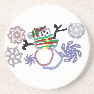 Posavasos Snowman winter love