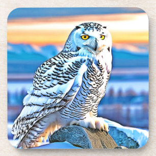 Posavasos Snowy Owl Majesty Design