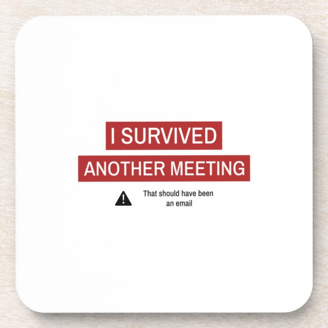 Posavasos Sobreviví A Otra Reunión (Frente)