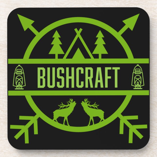 Posavasos sobrevivientes de bushcraft (Frente)