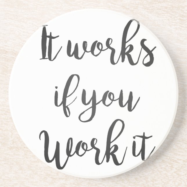 Posavasos Sobriedad 12 pasos de recuperación presupuesto lim (Frente)