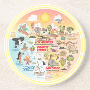 Posavasos SoCal Sunset