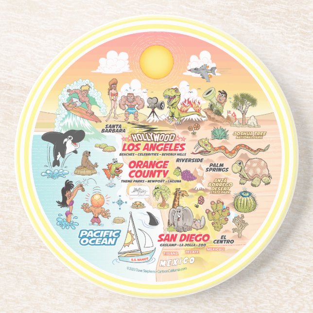 Posavasos SoCal Sunset (Frente)