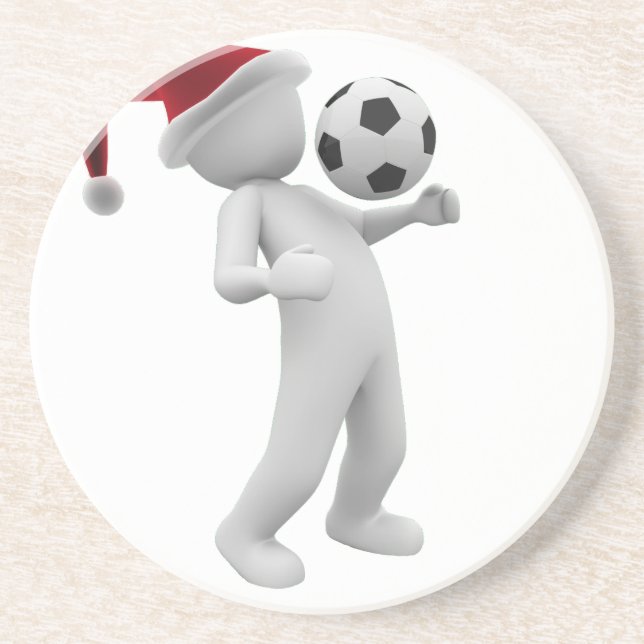 Posavasos soccer christmas (Frente)