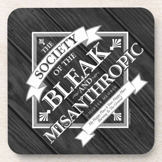 Posavasos Sociedad de Bleak y Misantropic (Frente)