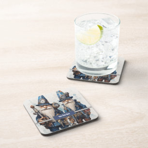 Posavasos Socios Hermanos Gemelos Steampunk