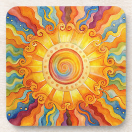 Posavasos Sol colorido