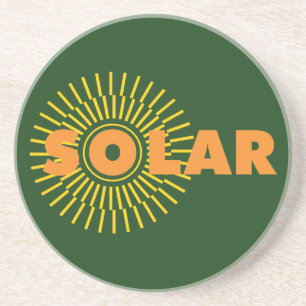 Posavasos Solar Power Sun
