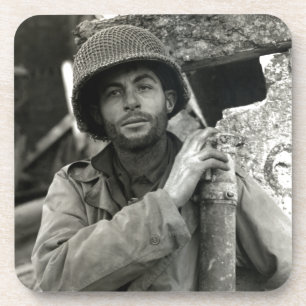 Posavasos Soldado estadounidense en la Segunda Guerra Mundia