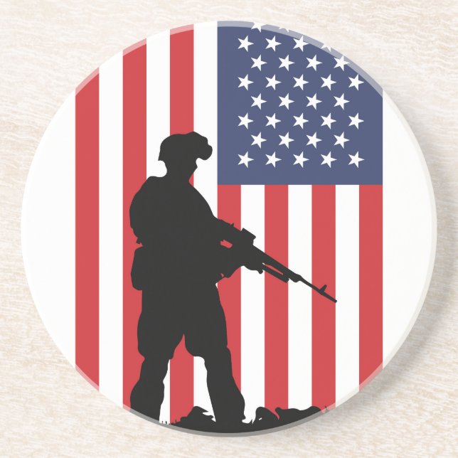 Posavasos Soldado norteamericano (Frente)