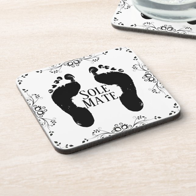 Posavasos Sole Mate Bebida Coaster (Lado Izquierdo)