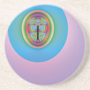 Posavasos Solitario azul