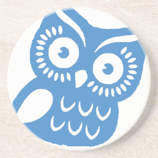 Posavasos Solo búho azul