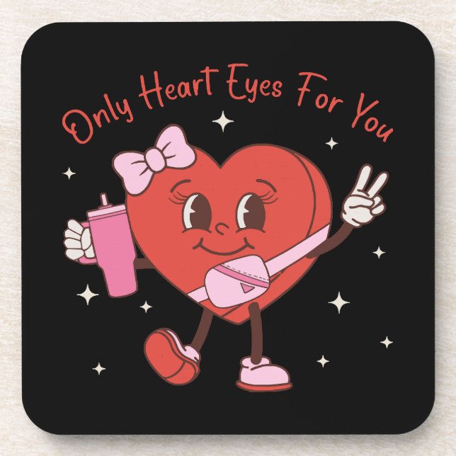 Posavasos Solo ojos de corazón para ti (Frente)