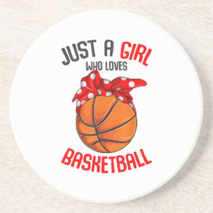 Posavasos Solo un Chica al que le encanta el Chica de balonc