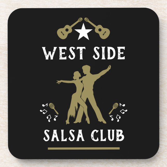Posavasos Sólo un Chica que ama el baile Salsa (Frente)