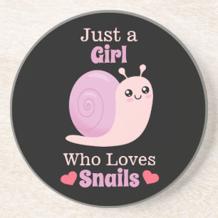 Posavasos Sólo un Chica que ama los caracoles