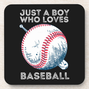 Posavasos Solo un chico que ama el béisbol