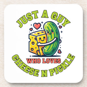 Posavasos Solo un tipo al que le encanta el pickle