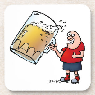 Posavasos Solo un tipo de cerveza GRANDE