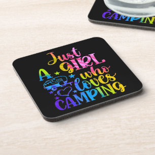 Posavasos Solo una chica que ama acampar   