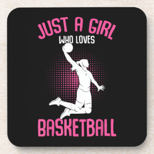 Posavasos Sólo una chica que ama el baloncesto niños niñas