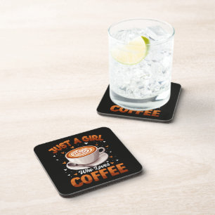 Posavasos Sólo una chica que ama el café