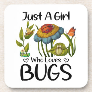 Posavasos Solo una chica que ama los insectos