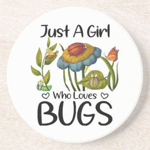 Posavasos Sólo una chica que ama los insectos