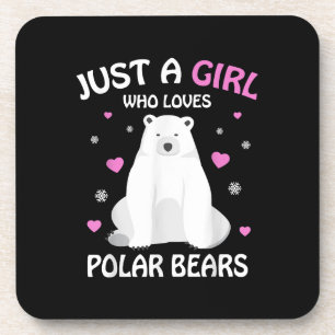 Posavasos Solo Una Chica Que Ama Osos Polares Chicas Oso Pol