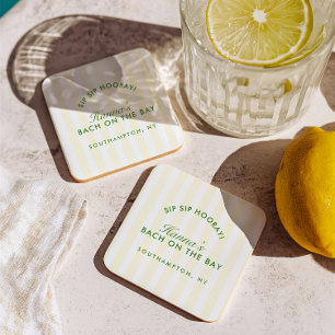 Posavasos Soltera Retro Moderno Amarillo y Verde