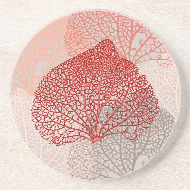 Posavasos Sombra de coral (Frente)