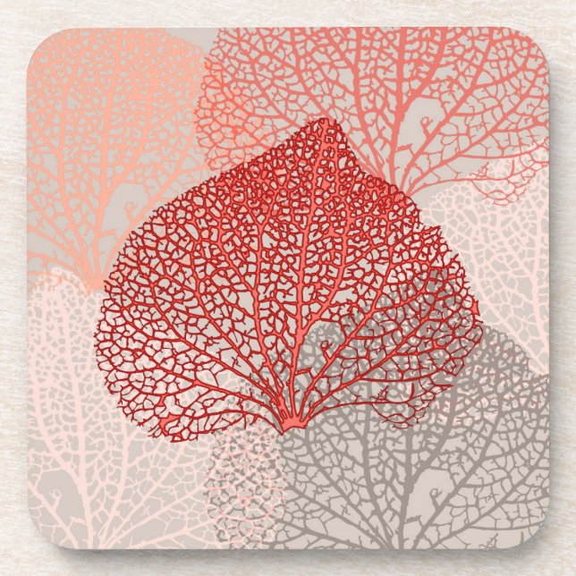 Posavasos Sombra de coral (Frente)