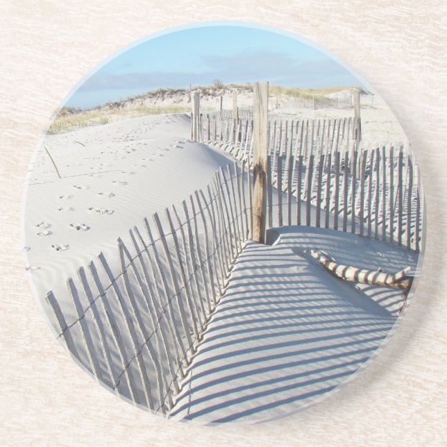 Posavasos Sombras, dunas de arena y vallas (Frente)