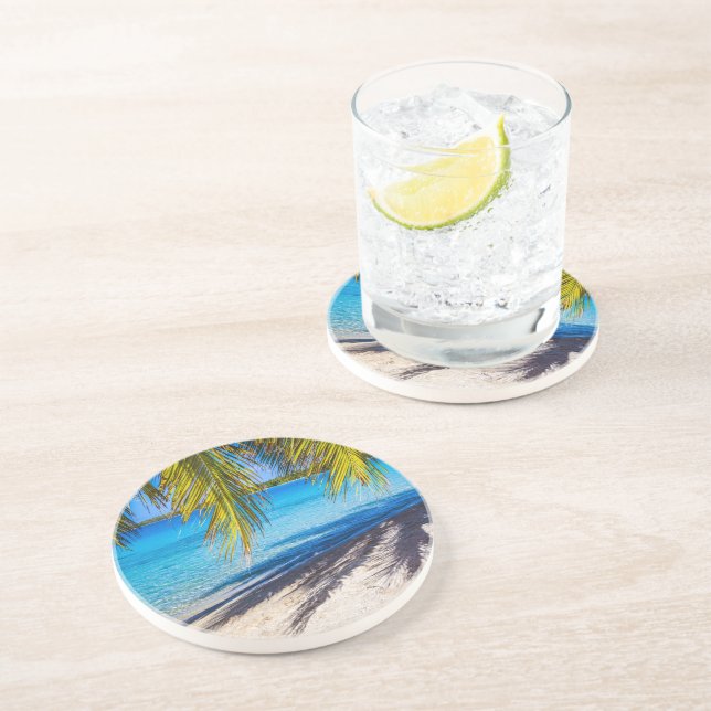 Posavasos Sombras en la playa (Lado)