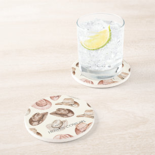 Posavasos Sombreros de vaquera vaquero Marrón Beige Rosa