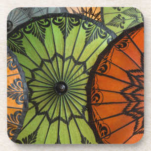 Posavasos sombrillas a la venta, bagan, Myanmar