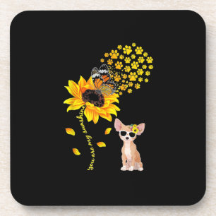 Posavasos Son Mis Hombres Sunshine Sunflower Chihuahua