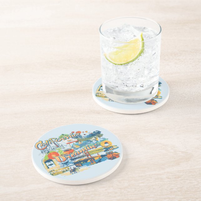 Posavasos Soñando California (Lado)