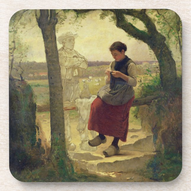 Posavasos Soñando con su Love, 1901 (Frente)